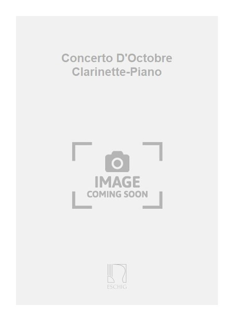 Concerto D'Octobre Clarinette-Piano